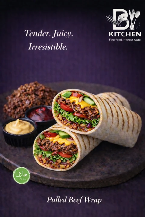 The Pulled Beef Wrap Menu