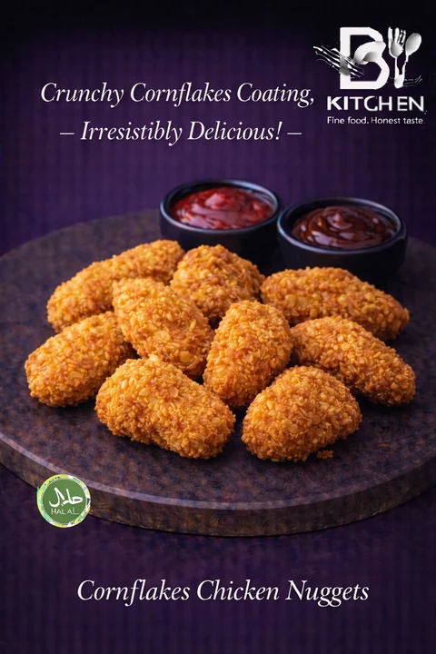 Chicken Nuggets mit Cornflakes-Panade