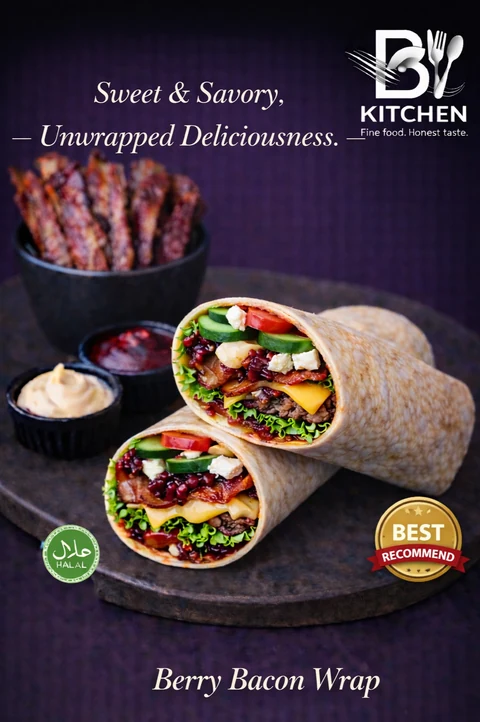 The Berrys Bacon Wrap Menu