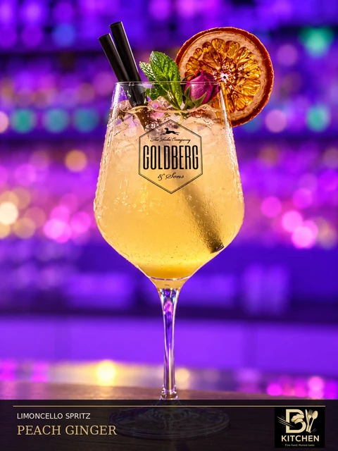 Peach Ginger Limoncello Spritz