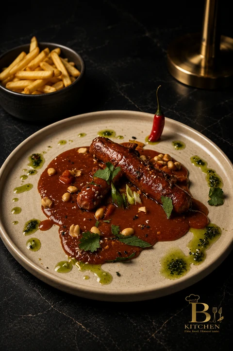 Rinds-Currywurst - neu interpretiert
