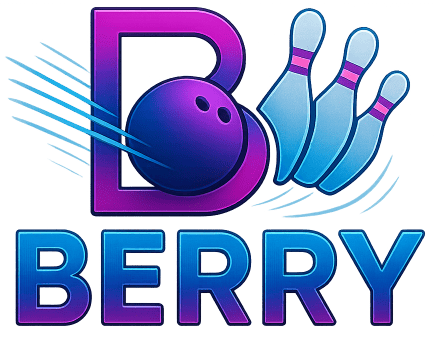Berry Bowling – blau-pinkes Logo